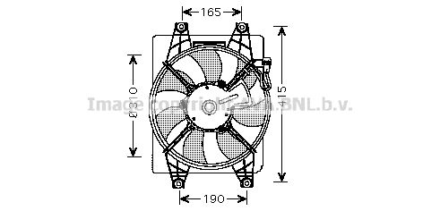 AVA QUALITY COOLING ventiliatorius, radiatoriaus HY7523